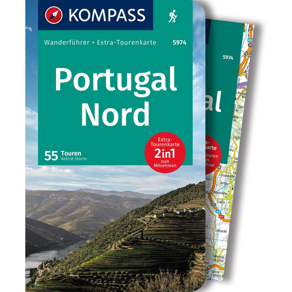 KOMPASS WANDERFÜHRER 5974 PORTUGAL NORD, 55 TOUREN