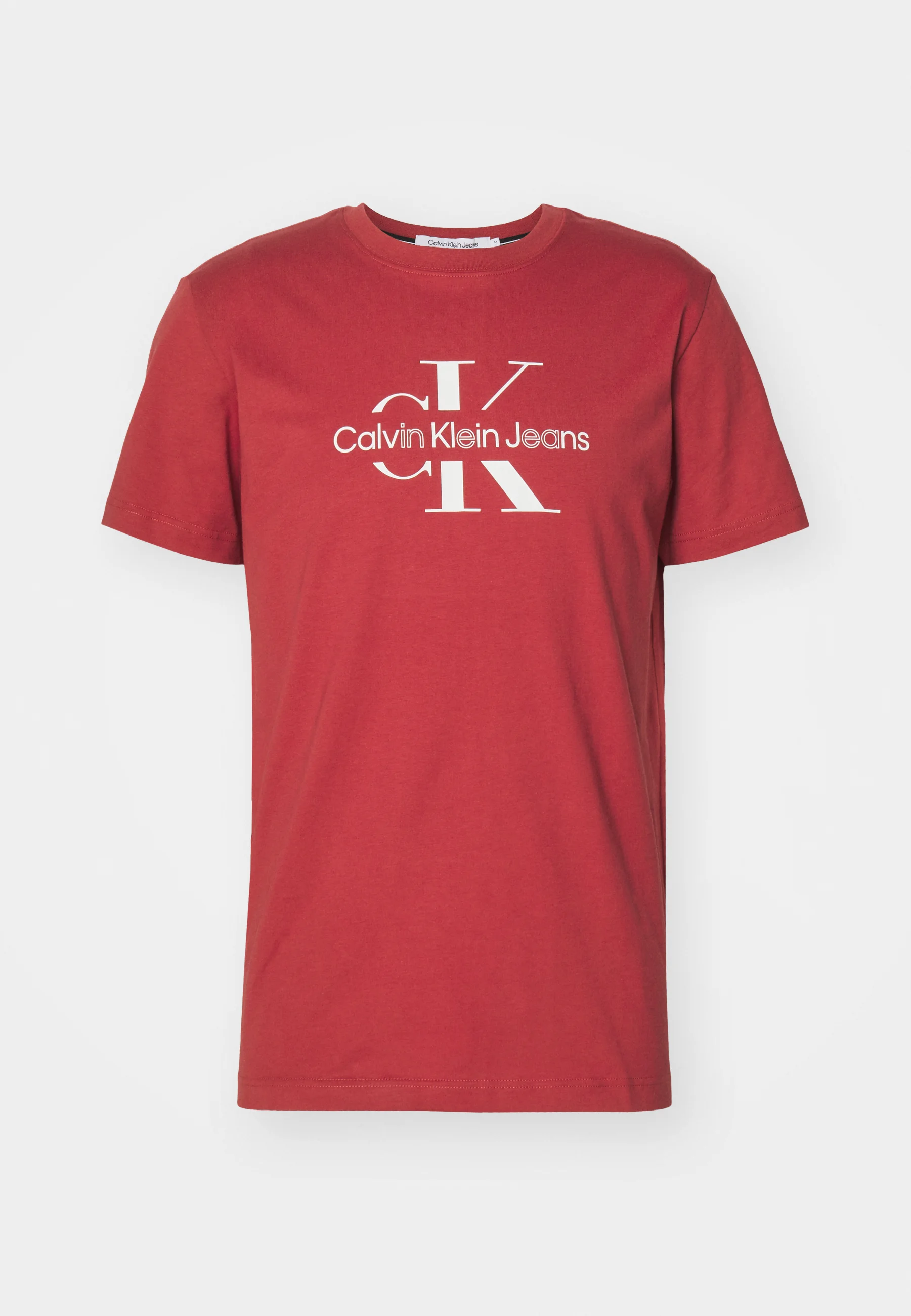 Calvin Klein Jeans DISRUPTED OUTLINE MONOLOGUE TEE UNISEX - Camiseta con estampado