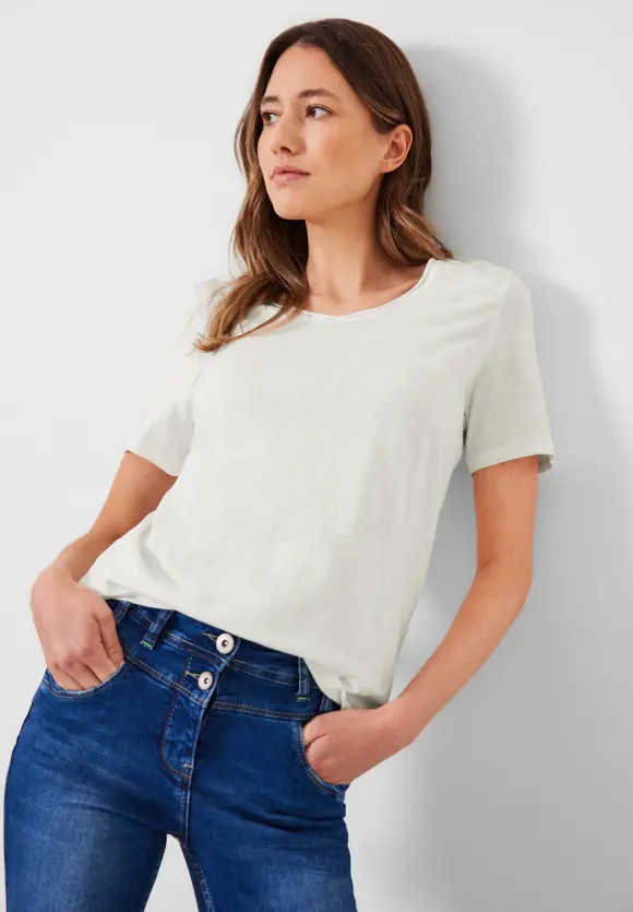 CECIL Basic T-Shirt in Unifarbe