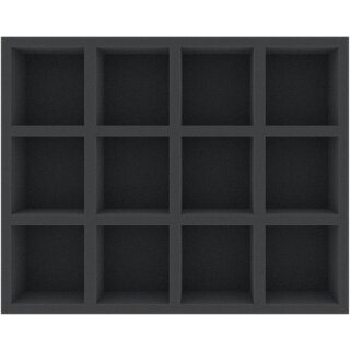 Feldherr 60 mm Full-Size Schaumstoffeinlage mit 12 Fächern