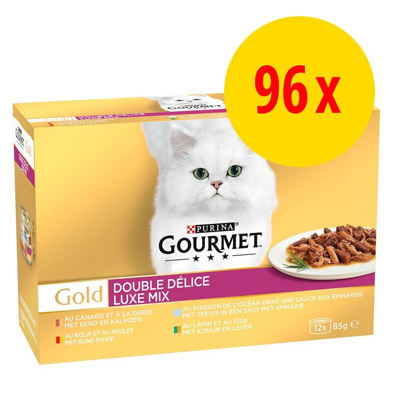 Jumbopack Gourmet Gold Duo Delice 96 x 85 g
