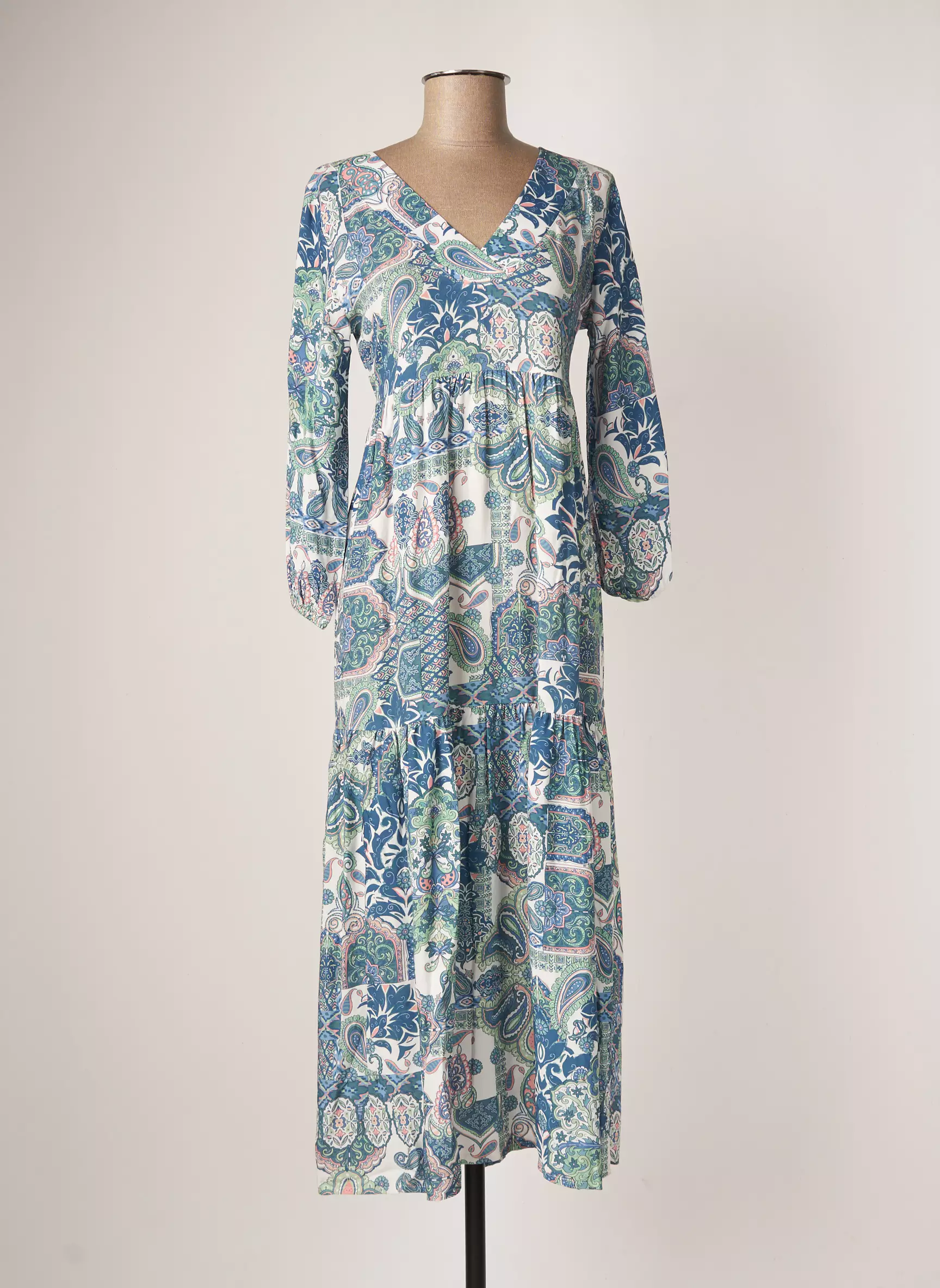 Griffon Robes Mi Longues Femme couleur bleu