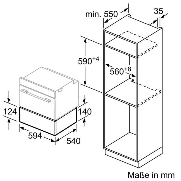 SIEMENS Einbau-Wärmeschublade iQ500 BI510CNR0