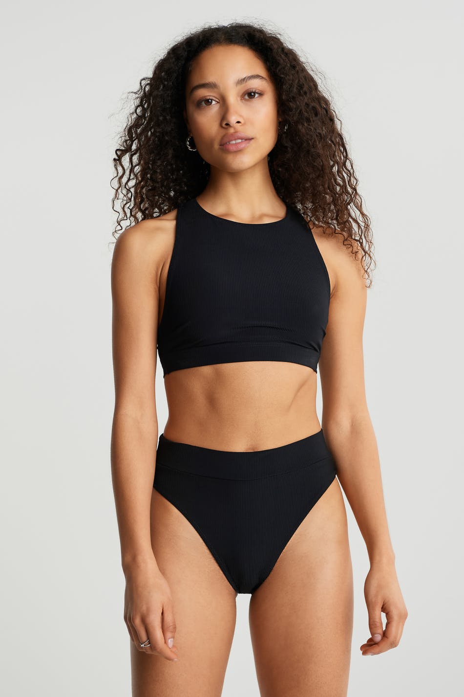 Rosie rib bikini sport top