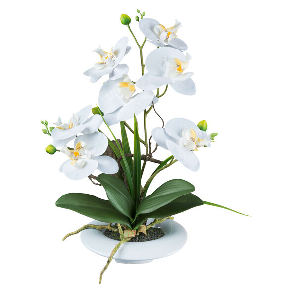 Künstl. Orchidee im Keramiktopf, 41 cm