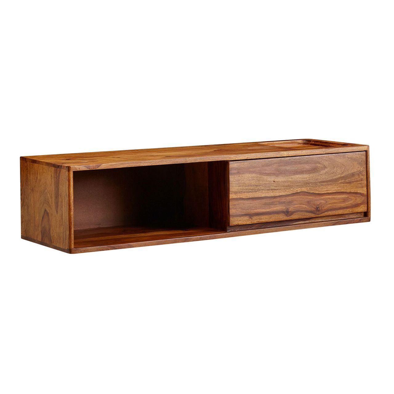 Skyport WOHNLING TV Schrank Hängend 108x25x34 cm Lowboard Holz Massiv Fernsehkommode