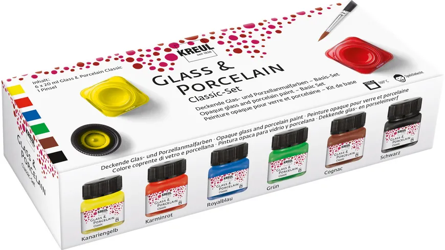 KREUL Glas & Porzellan Classic Set 120 ml