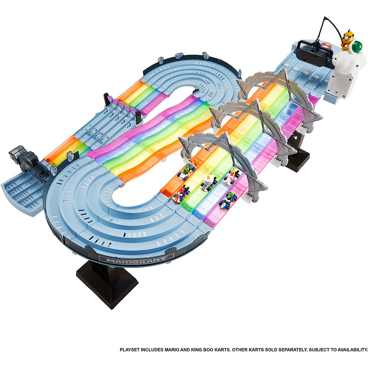 Hot Wheels Mario Kart Rainbow Road Track Set