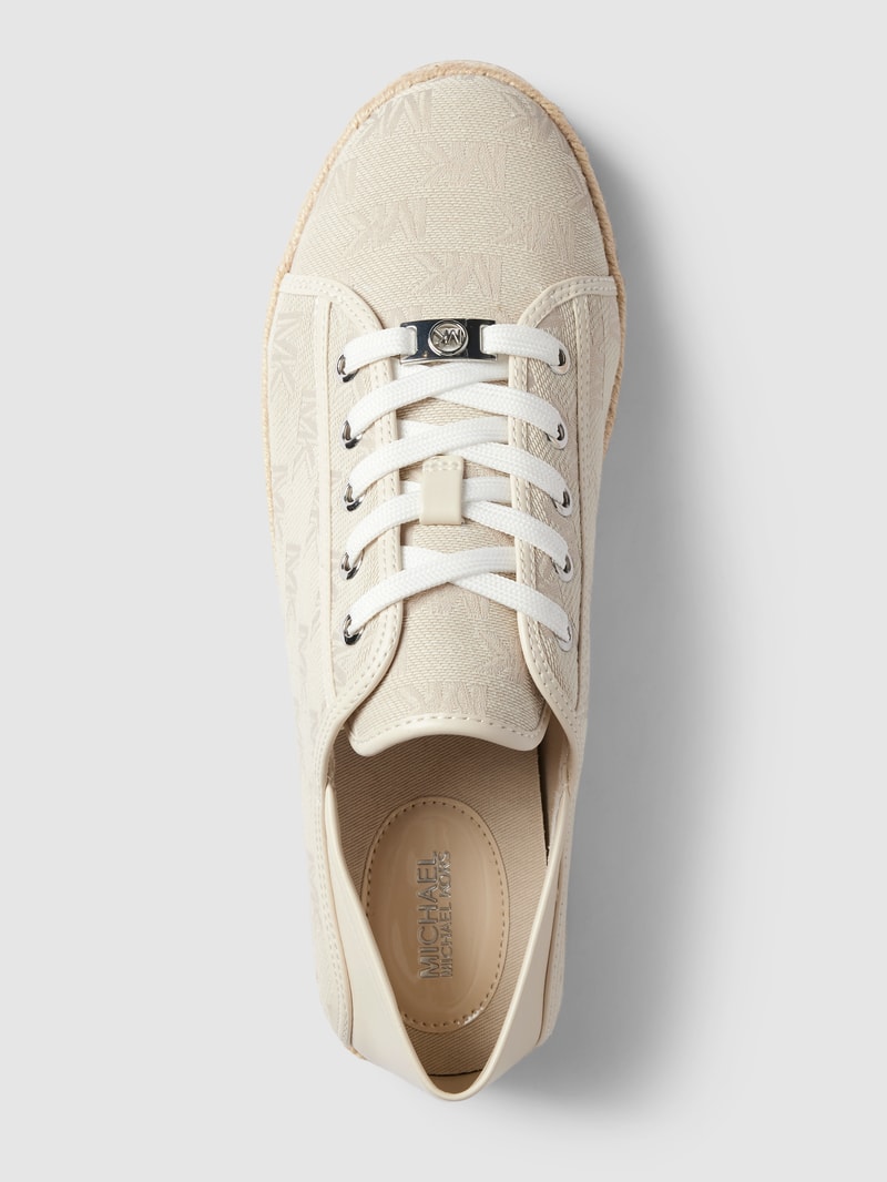 Sneaker mit Label-Details Modell 'LIBBY' in offwhite