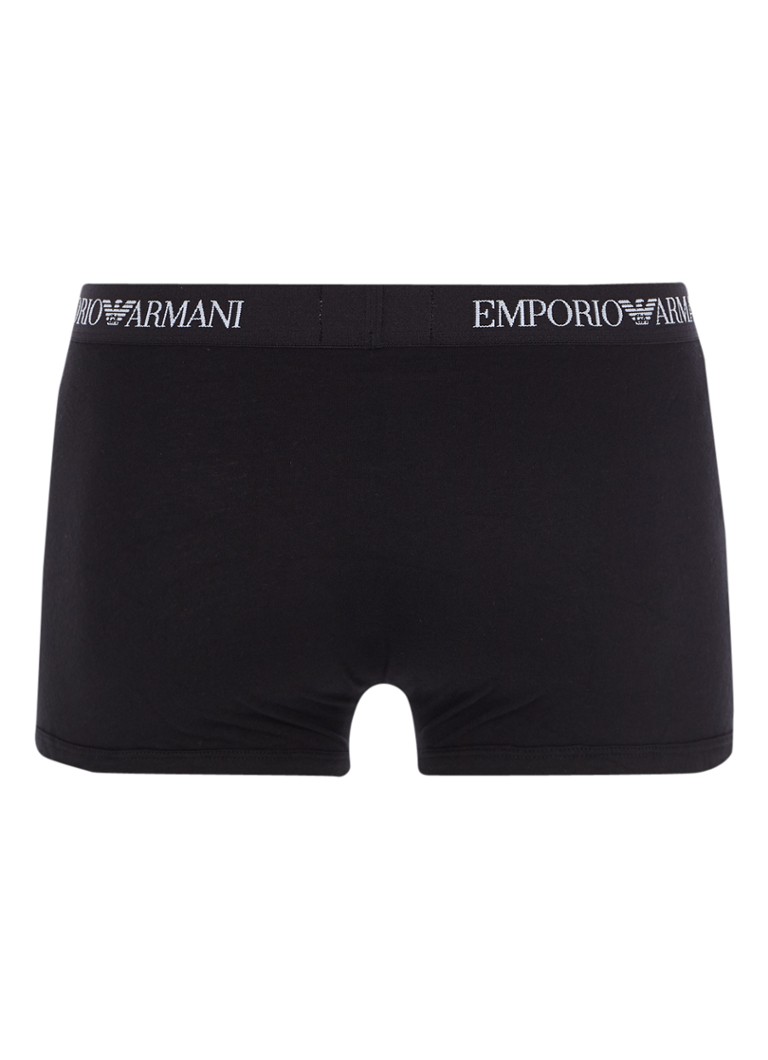 Emporio Armani Trunk boxeralsó egyszínű és melanzs színben, 3 darabos szettben