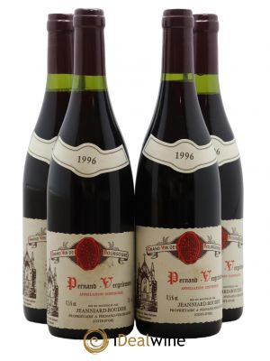 Pernand-Vergelesses Domaine Jeanniard Boudier 1996 - Lot de 4 Bouteilles
