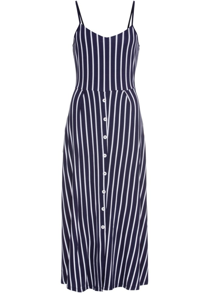 Sommerliches Jerseykleid mit Knopfleiste
