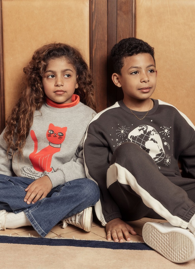 Tricou Mini Rodini din bumbac organic cu pisică