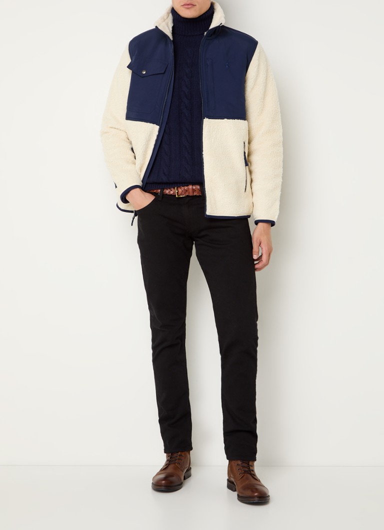 Jachetă Ralph Lauren Teddy cu guler înalt