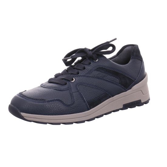 WALDLÄUFER Sneaker blau HIRSCH VELOUR
