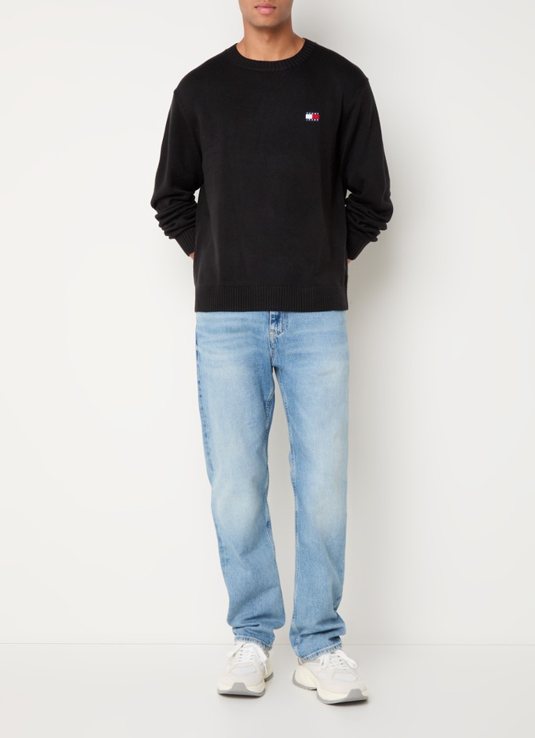 Tommy Hilfiger Fine-knit wool blend pullover with logo
