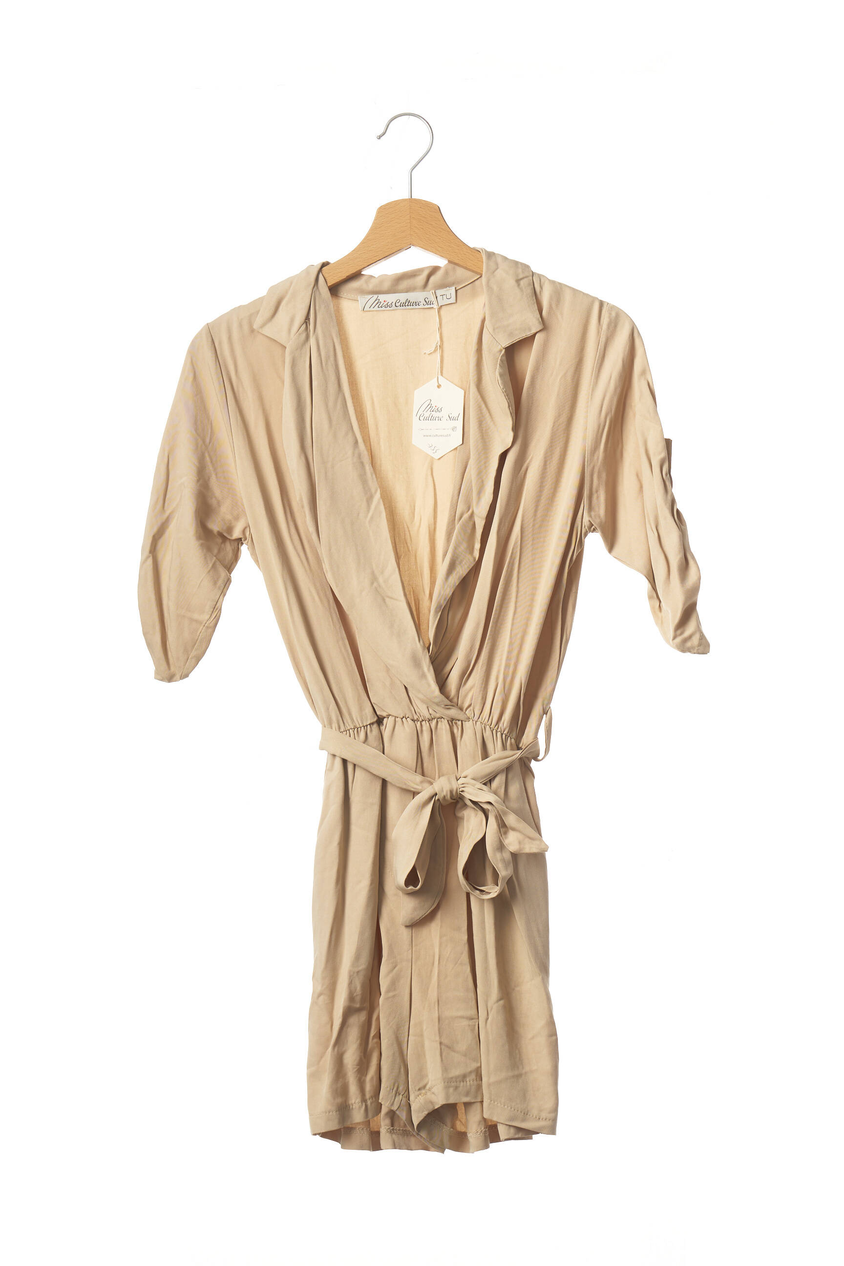 Miss Culture Sud Combi Shorts Femme couleur beige