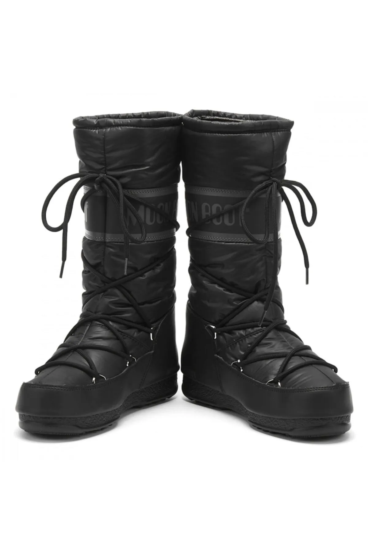 MOON BOOT  Schwarze lange Schnürstiefeletten für Damen24009100001