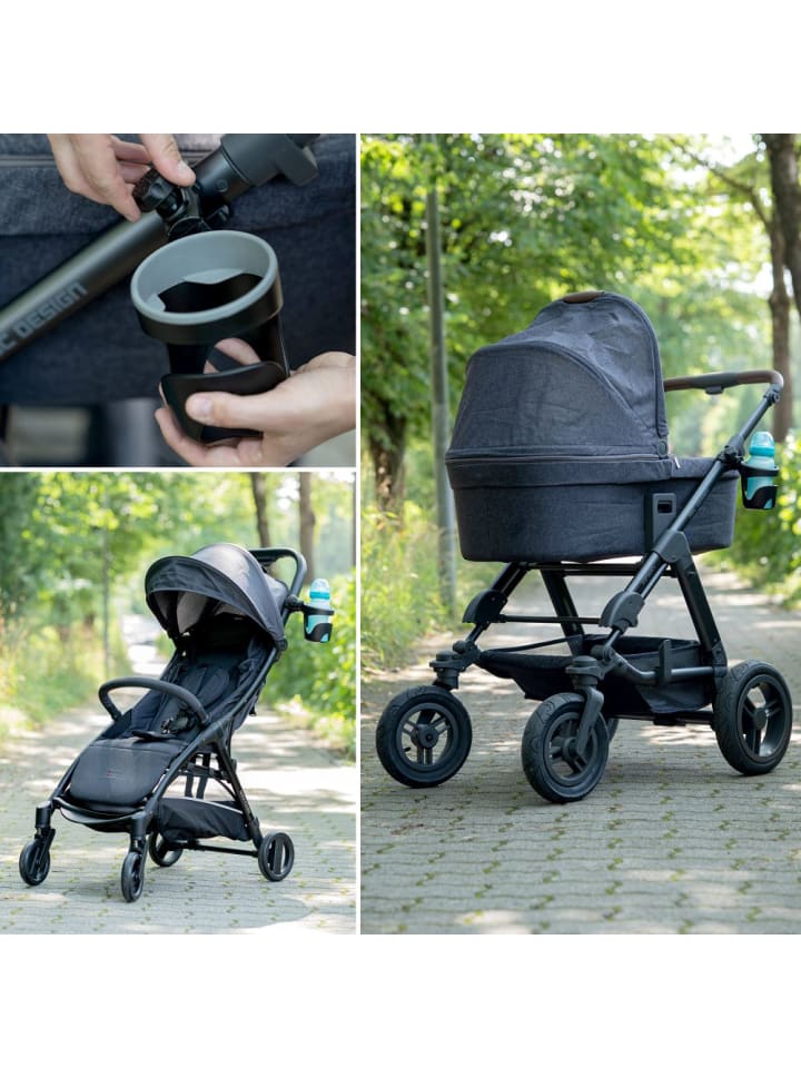 Zamboo Getränkehalter für Buggy und Kinderwagen - Schwarz in schwarz,grau günstig kaufen onesize