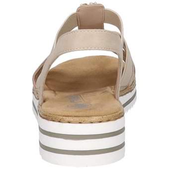 Rieker Keilsandale in beige