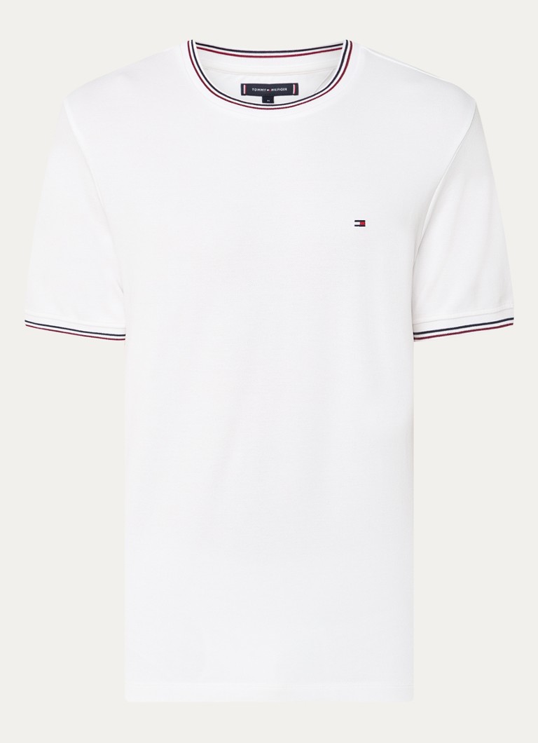 Tricou Tommy Hilfiger din bumbac piqué cu logo brodat