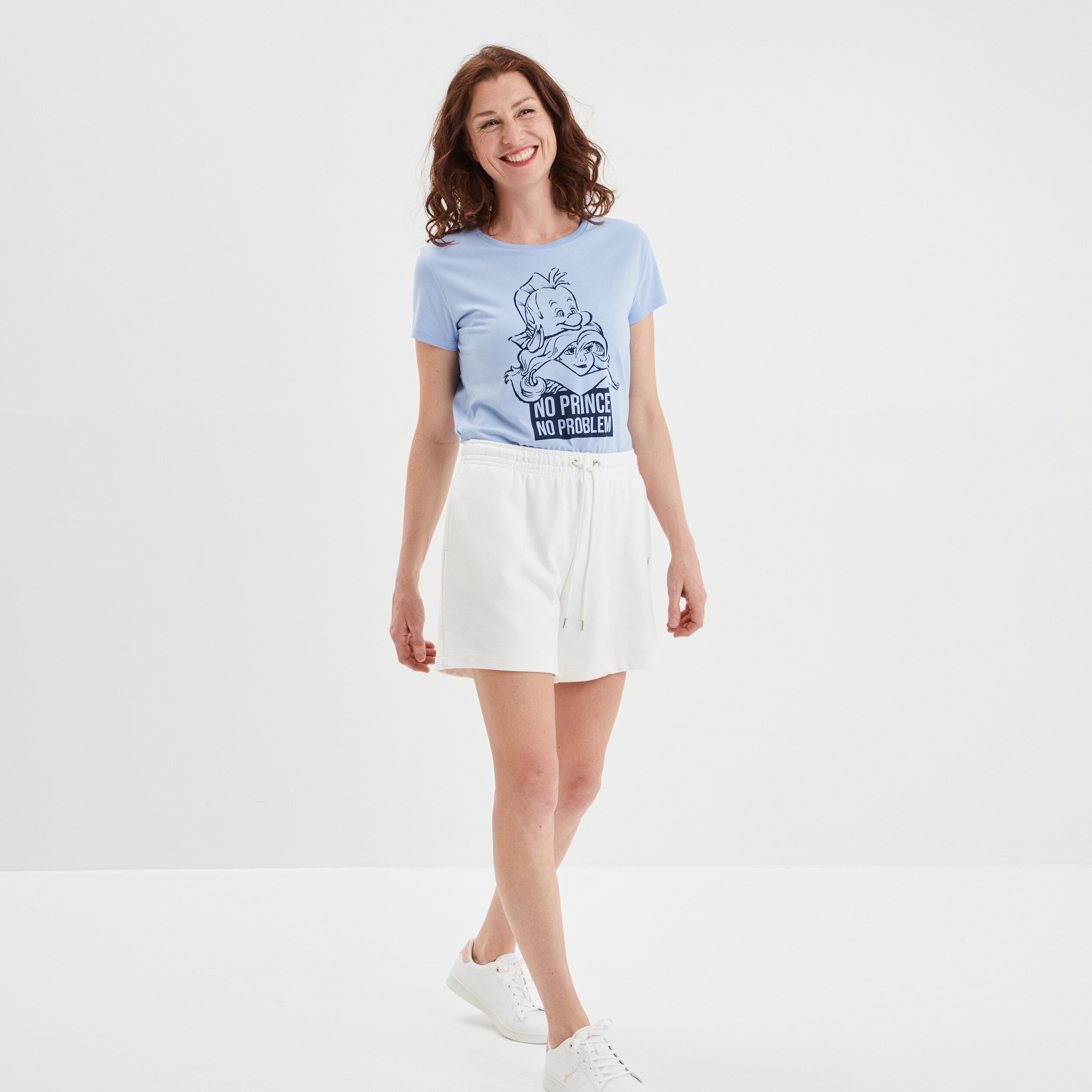 Jogging-Short boyfriend Creeks sable femme | La Halle