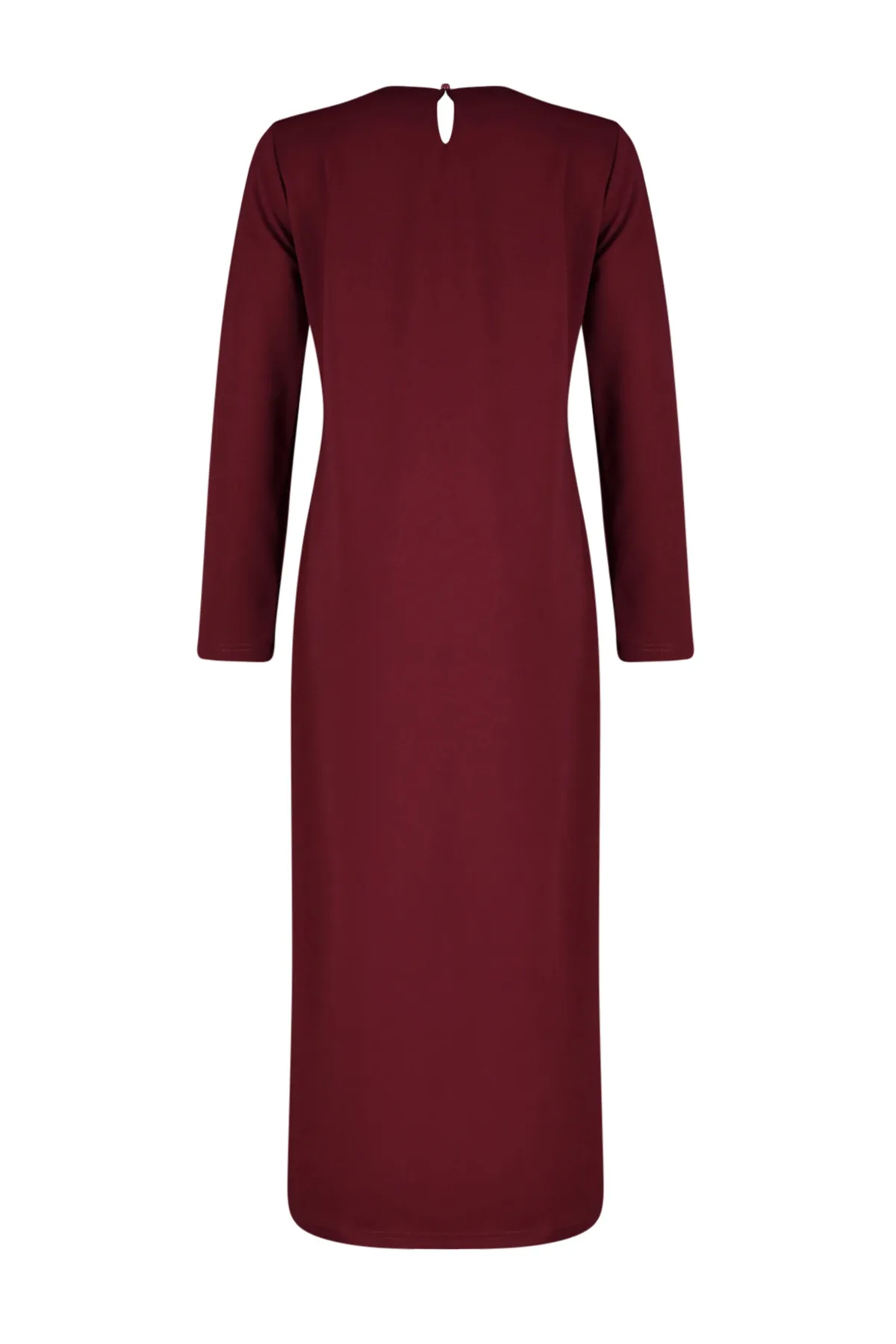 Trendyol Modest  Pflaume Ungefüttert Glatt Gestrickt TCTSS23EB00003