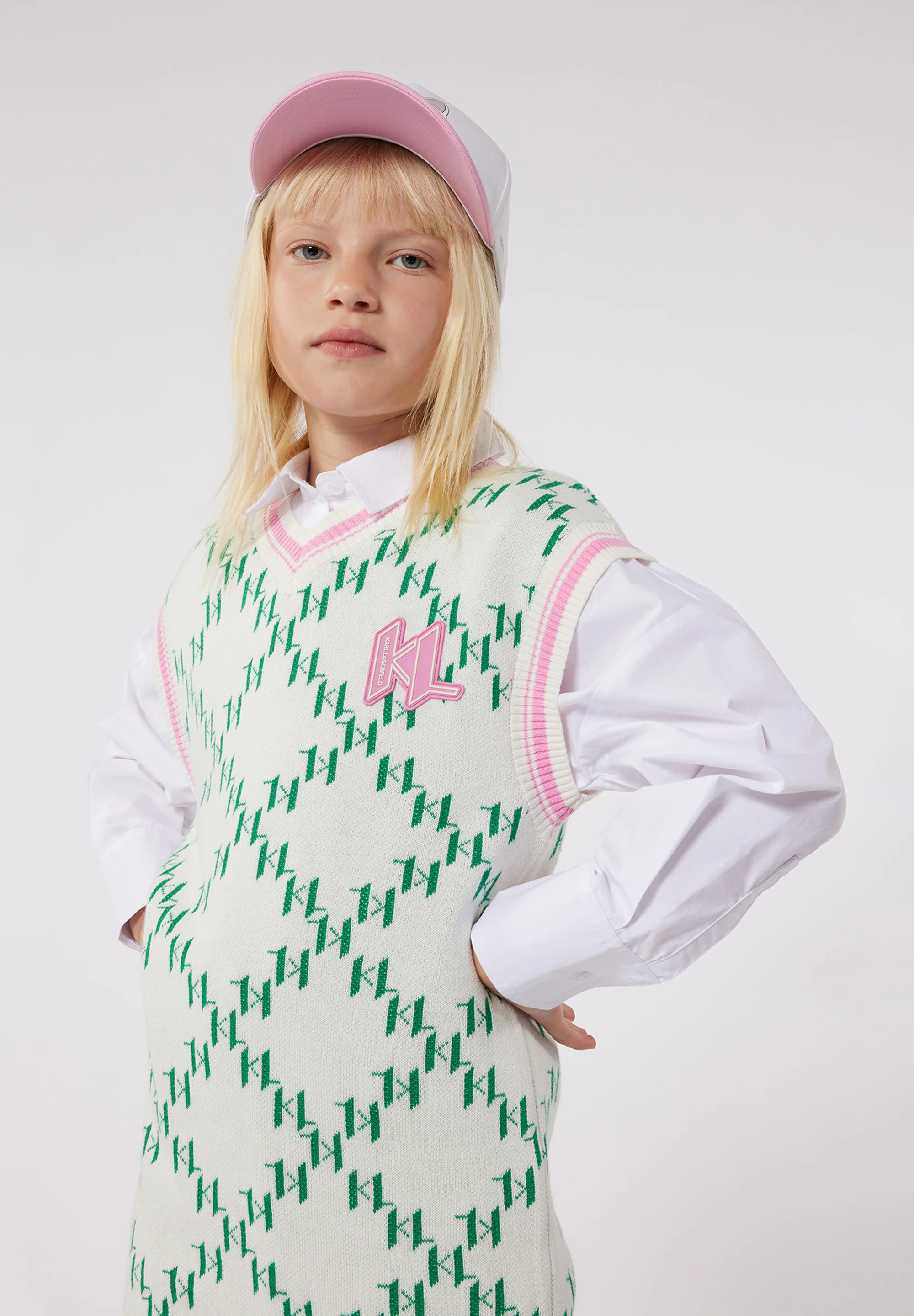 Vestido camisero KARL LAGERFELD KIDS