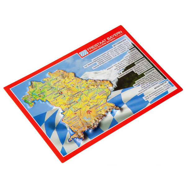 RELIEFPOSTKARTE BAYERN