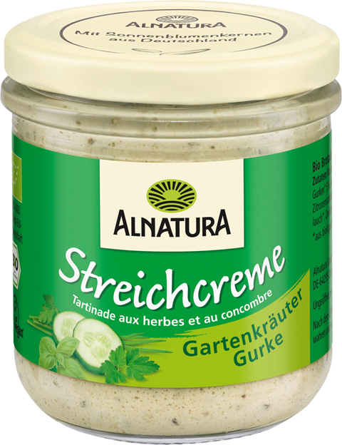 Alnatura Bio Streichcreme Gartenkräuter Gurke