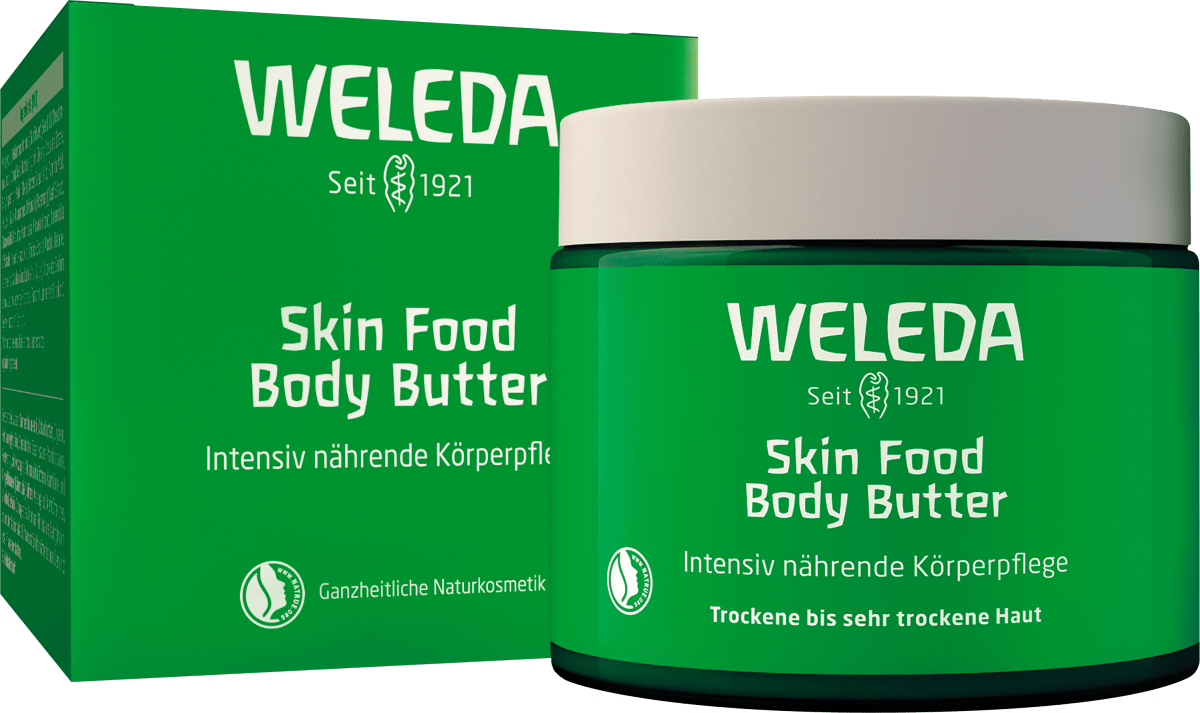 Körperbutter Skin Food im Glastiegel, 150 ml