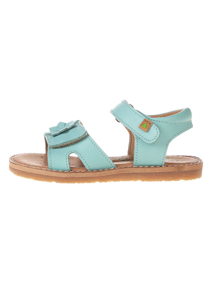 El Naturalista Leder-Sandalen in Hellblau günstig kaufen
