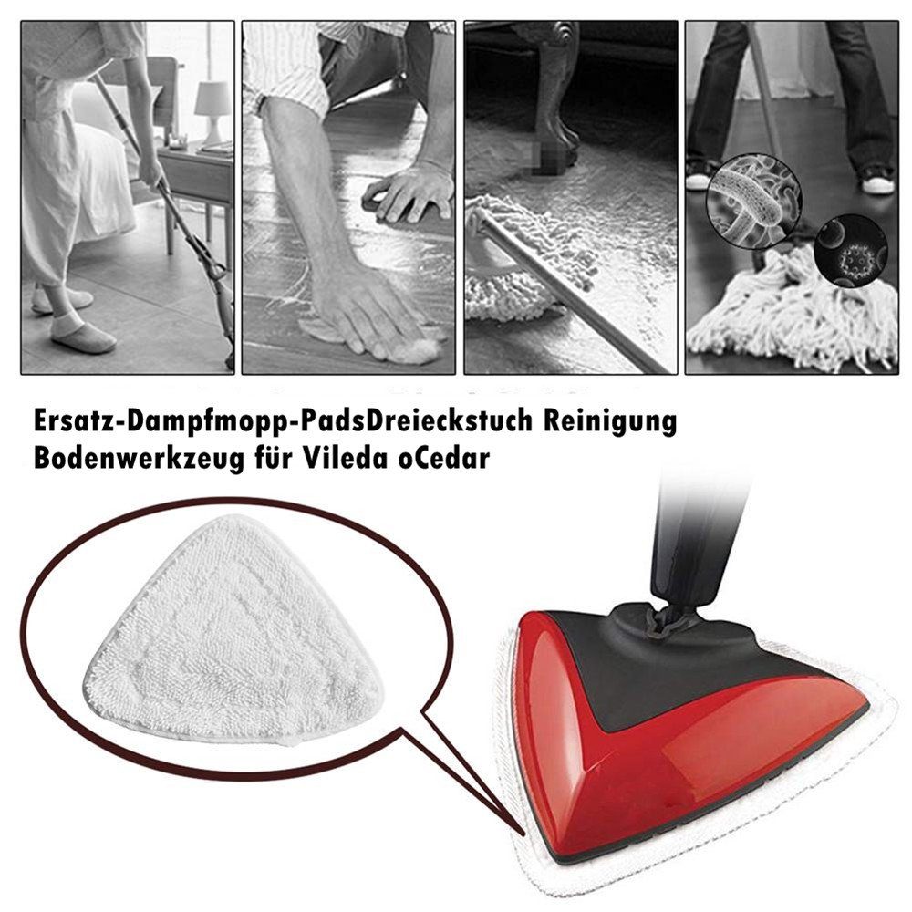 LETGOSPT Staubsaugerbeutel 6x Ersatzbezüge für Vileda Steam Dampfreiniger, Microfaserbezügen 100 Grad Hot Spray Steam Tücher
