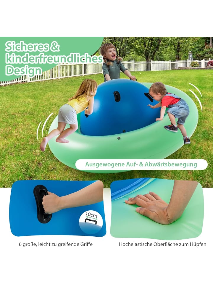 COSTWAY Kuppelwippe aufblasbar ab 5 Jahren in Grün günstig kaufen onesize