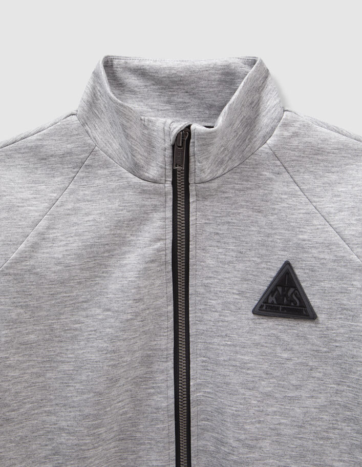 Cardigan gris détails noirs et réfléchissants garçon
