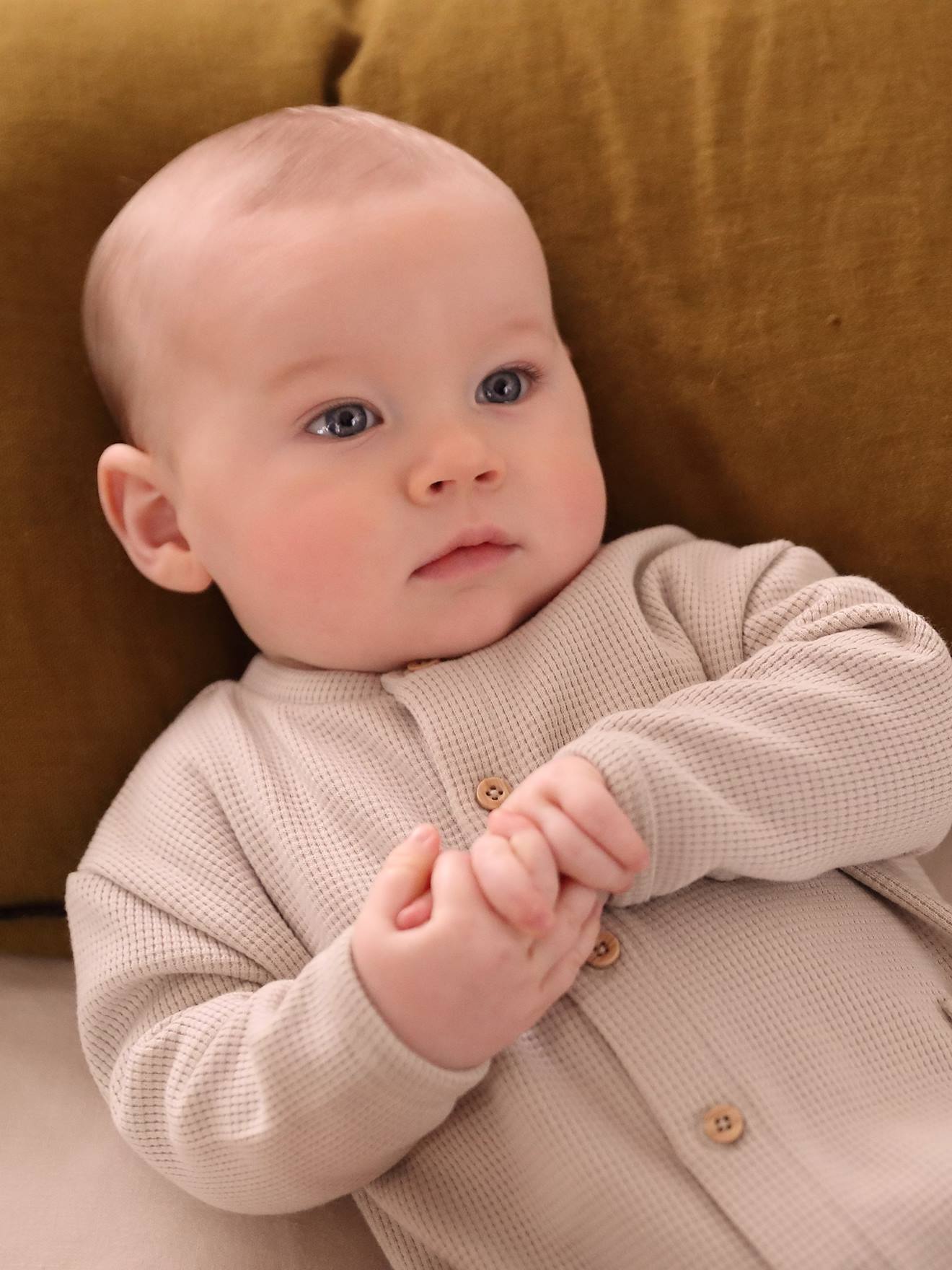 Vertbaudet Baby Overall aus Waffelpikee - tonfarben