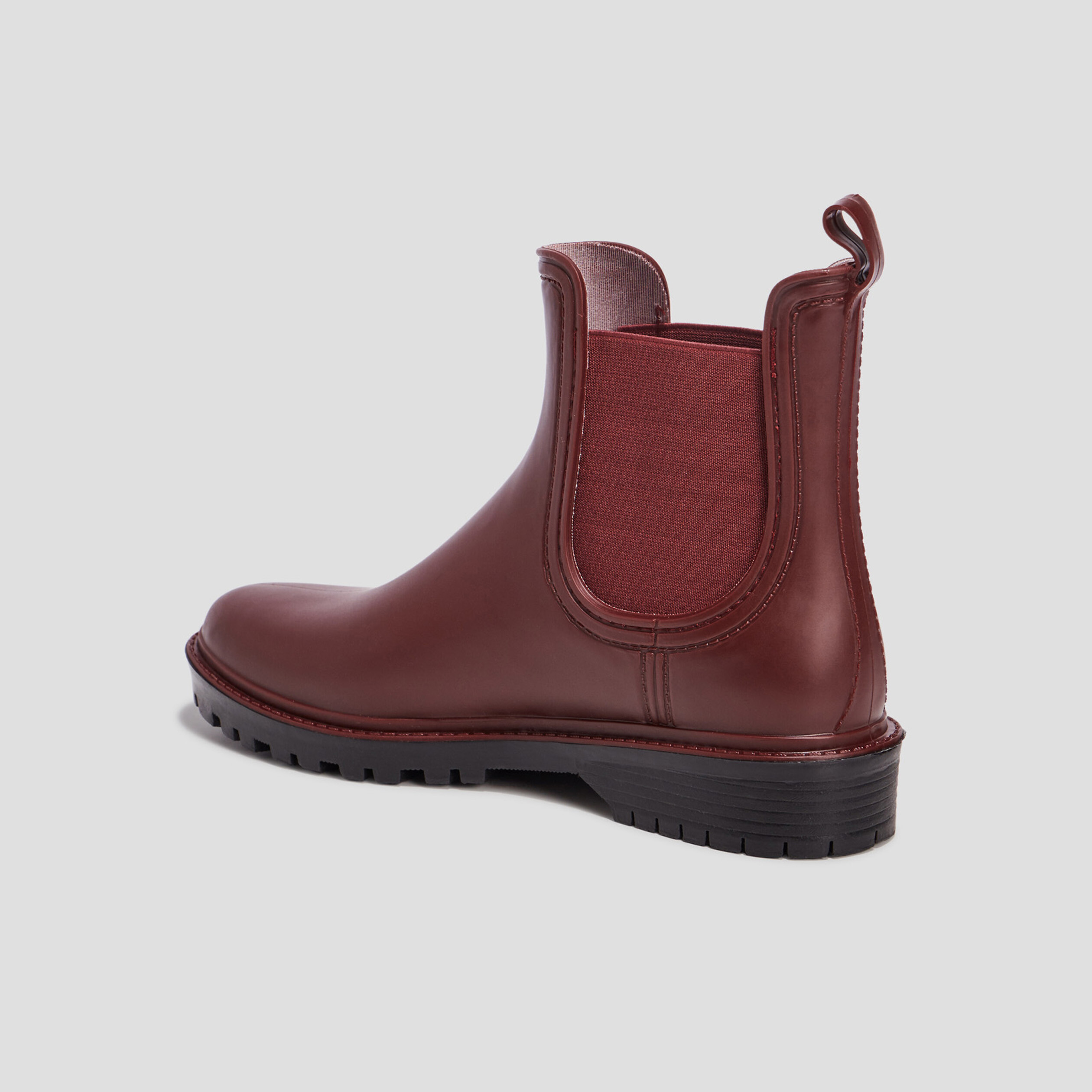 Bottes de pluie chelsea bordeaux femme | La Halle
