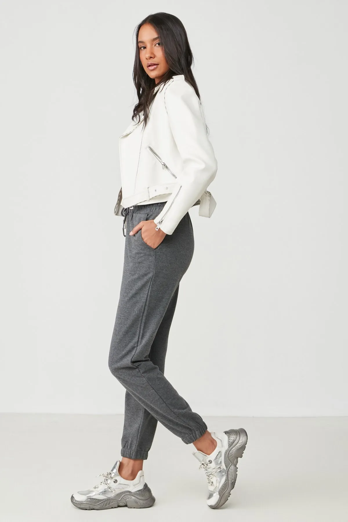 C&City  Basic Jogger Jogginghose 734 Anthrazit