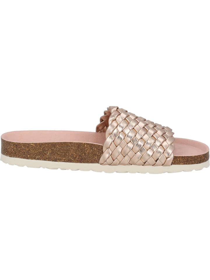 palado Pantoletten in beige matallic günstig kaufen