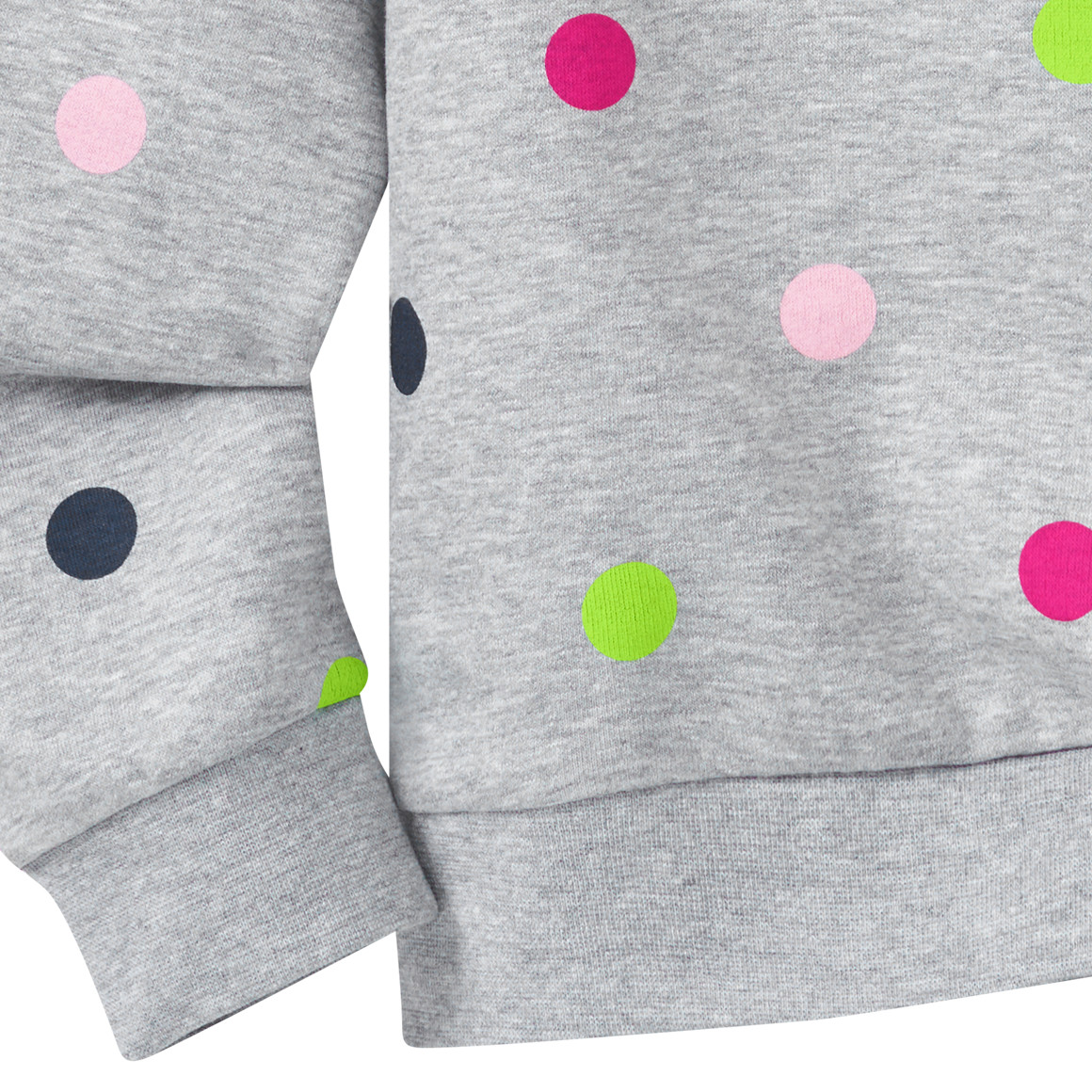 Mädchen Sweatshirt mit bunten Pünktchen