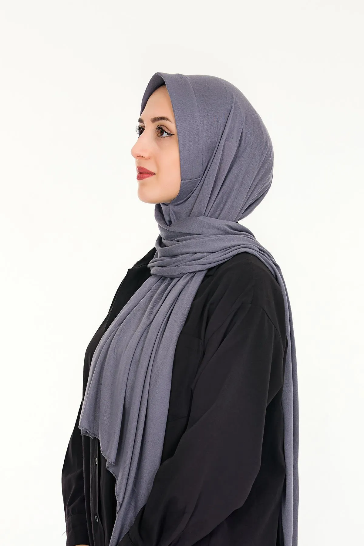 Sensu  Praktischer, aufsteckbarer Hijab-Schal aus gekämmter Baumwolle
