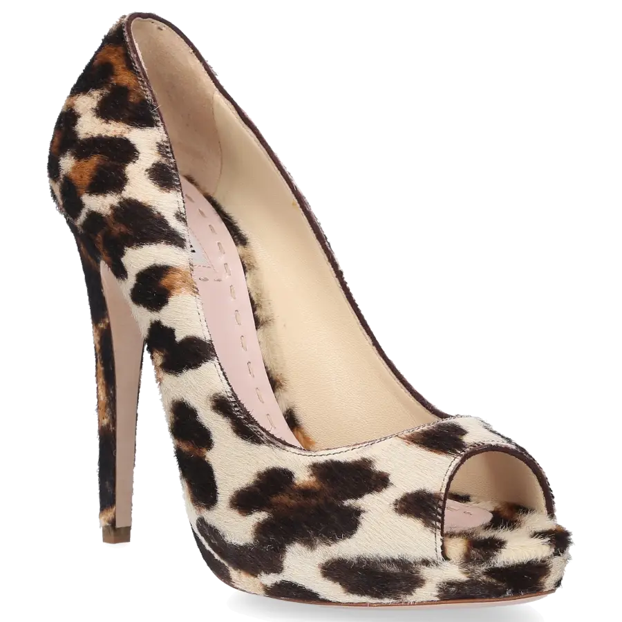 Miu Miu - Peeptoes P104 Pony - beige