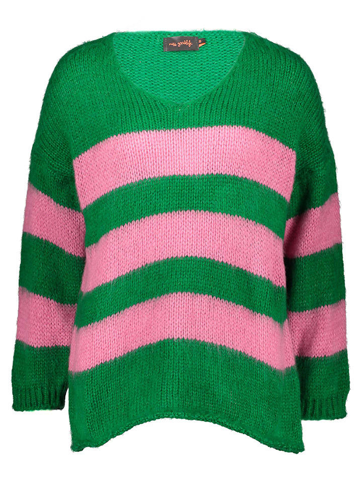 miss goodlife Pullover in Grün/ Pink günstig kaufen