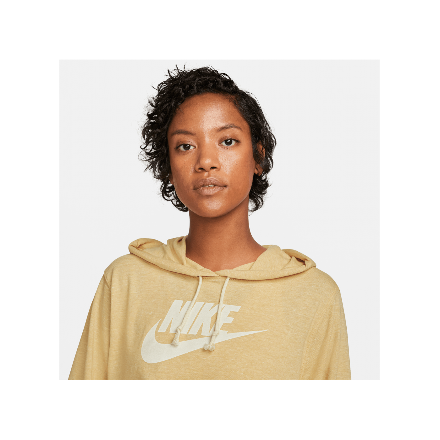 Nike Gym Vintage Hoody Damen Braun Weiss F252