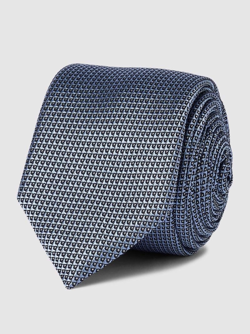 Seidenkrawatte mit Allover-Muster Modell 'Tie' (6 cm) in hellblau