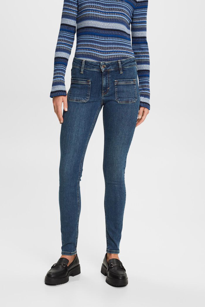Skinny Jeans mit mittlerer Bundhöhe