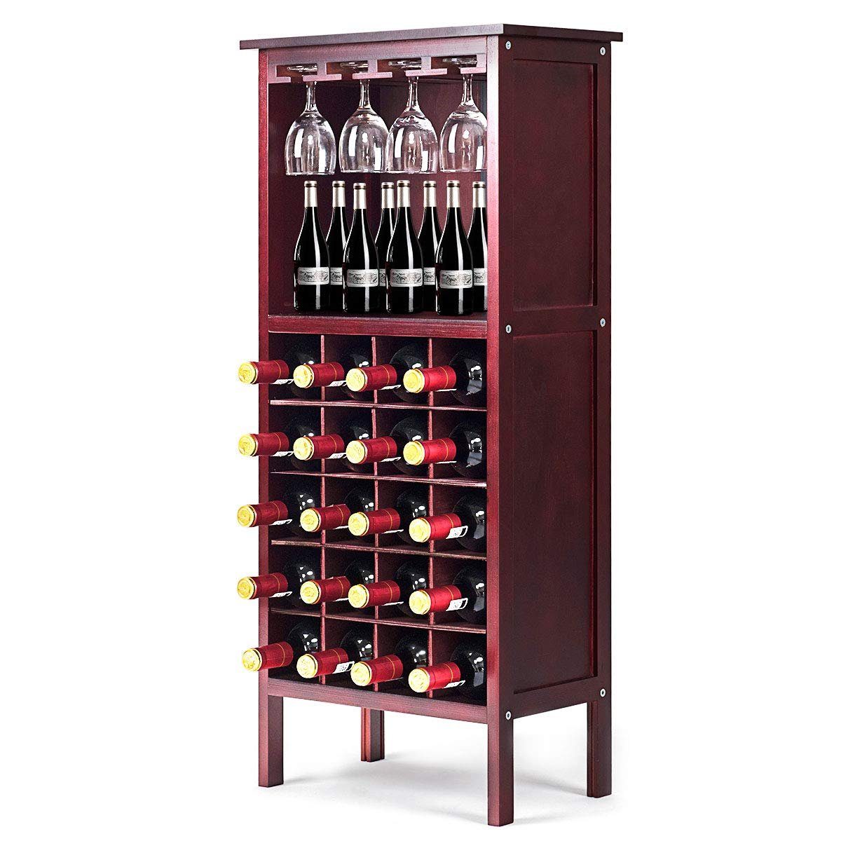 KOMFOTTEU Weinregal Flaschenregal, 96 x 42 x 24,5 cm