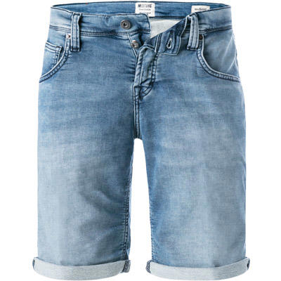 MUSTANG, Jeansshorts, Regular Fit, Baumwoll-Stretch, hellblau