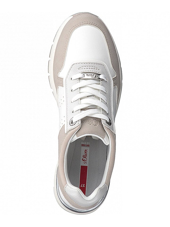 S. Oliver Sneakers in Weiß/ Beige günstig kaufen 40