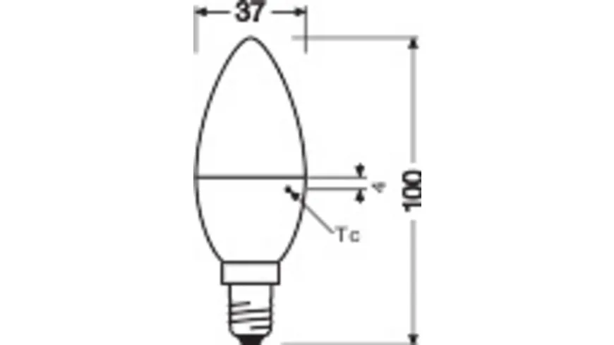 OSRAM LED STAR CLASSIC B 40 FR 4.9 Watt/2700 K E14